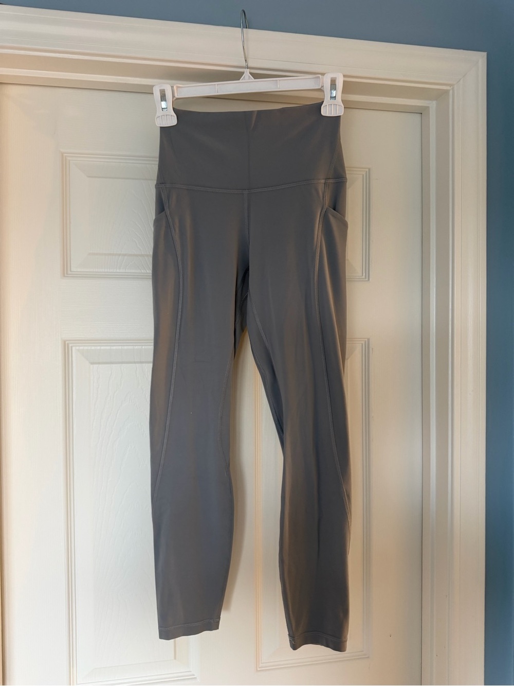 High-Rise Blue/Gray Active Leggings - Women's Performance Pants